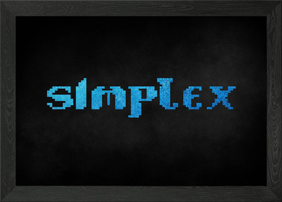 SiMPLEX Logo Warez Szene gerahmtes Wandbild Poster Leinwanddruck Bild
