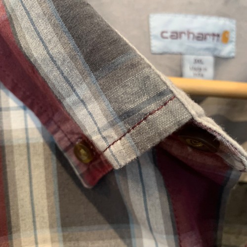 Carhartt Checked Shirt Adult Mens 3XL Button Up Long Sleeve Casual - Picture 8 of 14