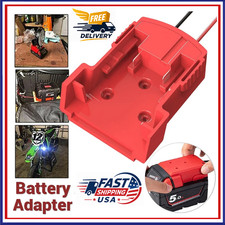 Battery Adapter Compatible with Milwaukee M18 Wiring 18V DIY Dock Power Wheel