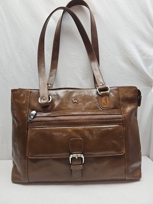 Ashwood Handbag Leather Brown Large Tote Shoulder Purse Utilitarian NWOT