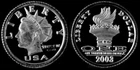 Lot of 2 - Norfed Liberty 2003 1/20 oz Silver .999  RARE! Proof