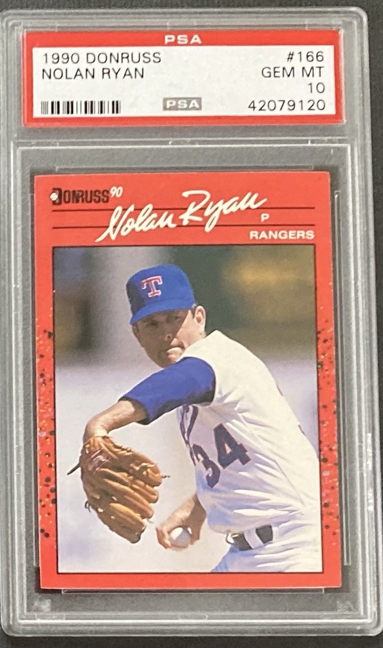 1990 Donruss Nolan Ryan PSA 10 GEM MINT HOF Rangers – Sharp & Clean