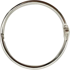 3 Inch (12 Pack) Loose Leaf Binder Book Rings, with Metal Nickel Plated for Key,