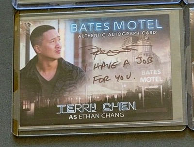 2015 BATES MOTEL Terry Chen as Ethan Chang Auto Autograph Season 1 Auto #ATC