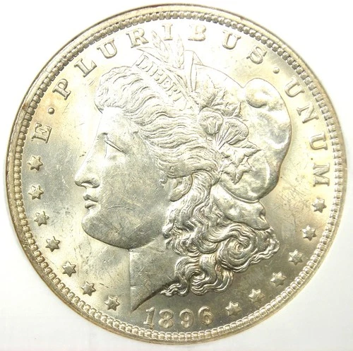 1896-O Morgan Silver Dollar $1 Coin - Certified NGC MS61  (UNC MS) - $2350 Value