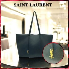 Borsa tote Yves Saint Laurent YSL in pelle nera autentica G02131942