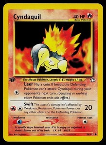 Cyndaquil 56/111 Neo Genesis 1st Edition Common