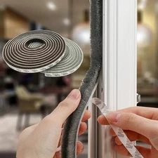  Felt Weather Stripping Door Brush Seal Strip Adhsive for Sliding Windows Bottom