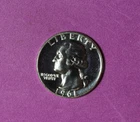 1961- Washington Quarter Dollar  #P34484