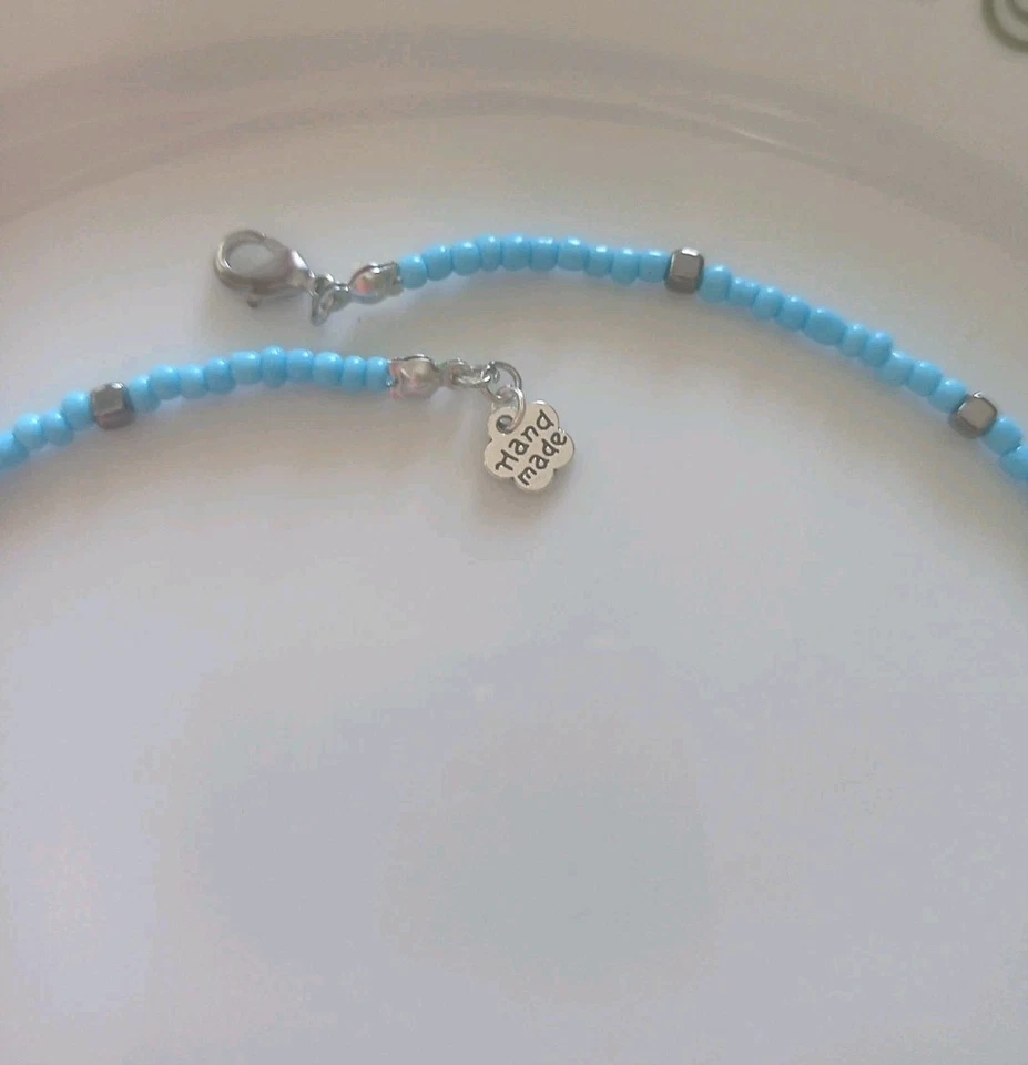 Collana di perline da uomo colore Turchese 💙 LuaCreazioni 💙 - Immagine 4 di 4