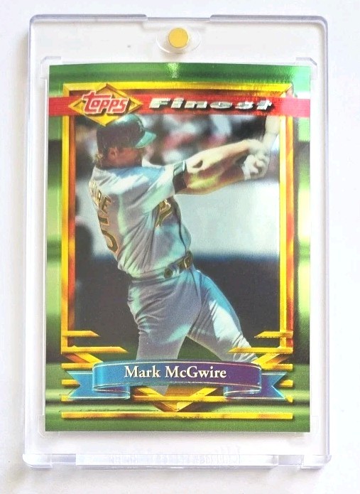 1994 Topps Finest Refractor #78 Mark Mcgwire (ATHLETICS) !!