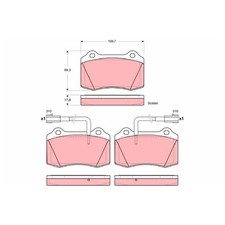 Satz Bremsbeläge Bremsklötze vorne für Alfa Romeo 147 937 156 932 | 23872027
