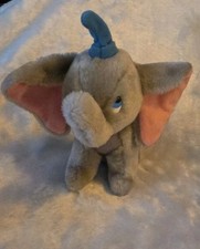 Vintage Disneyland Walt Disney World Dumbo Elephant 8" Plush Stuffed Animal Toy