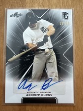 2021 Leaf PGame National Showcase - Autographs Andrew Burns #BA-AB2 Black 19/50