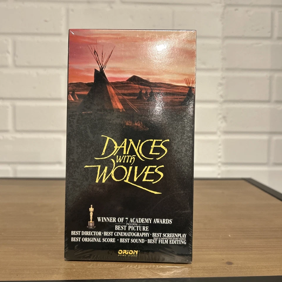 SEALED Dances with Wolves (VHS, 1990) with Orion Watermark - Image 2 of 4