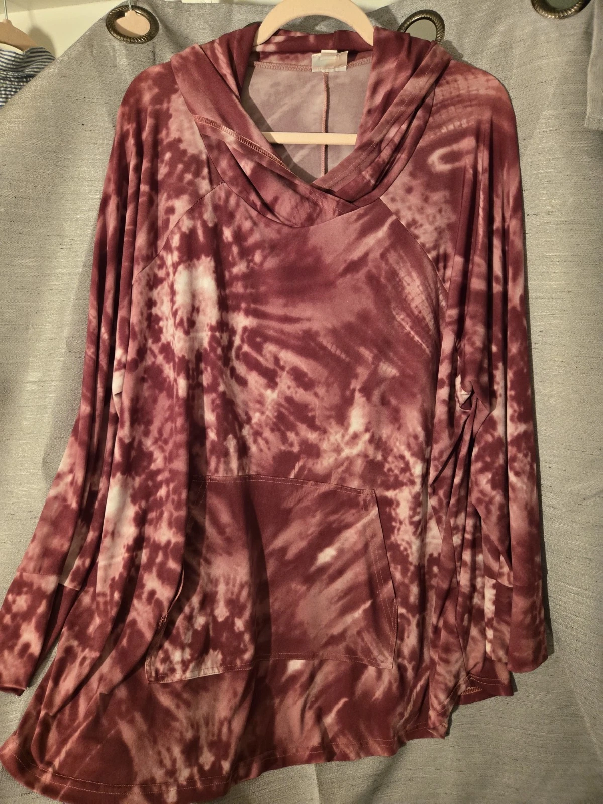 Lularoe Tye Dye Pullover Long Sleeve Hoodie Amber Plus Sz 3x