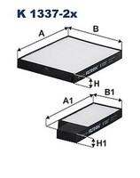 Filtron K 1337-2X Filter, Innenluft FüR Hyundai, Kia