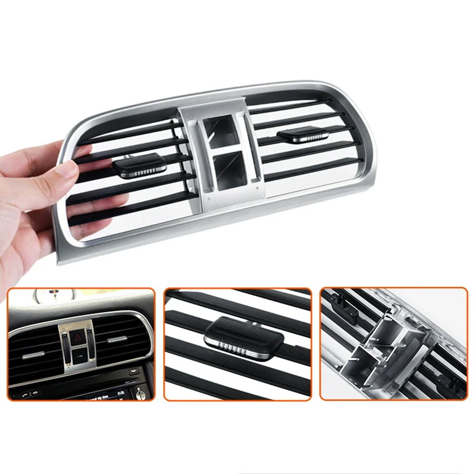 Repuesto de panel de marco de ventilación de aire del salpicadero delantero para Porsche 911 (997) 2005-2011 Foto 4 de 4