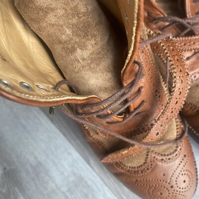 YUKETEN Sierra Wingtip Boots ✳︎未使用品 Sierra Wingtip Boots with Strap - MC Whiskey, Size 8E — YUKETEN