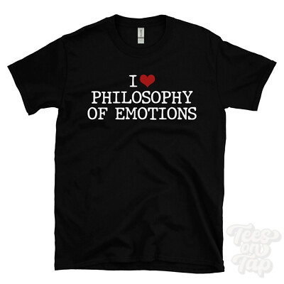 I LOVE PHILOSOPHIE DER EMOTIONEN T-SHIRT Herz Emotion Theorie affektiv emotional