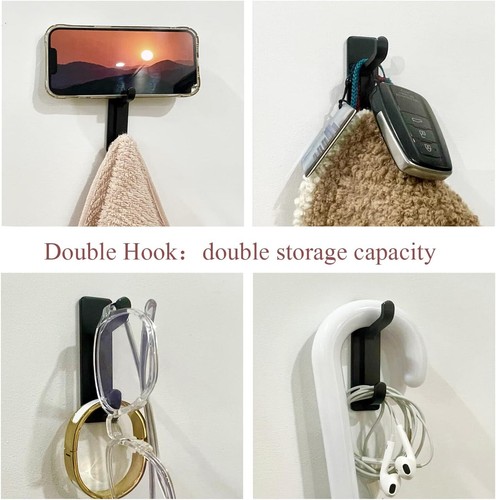 Self Adhesive Hooks Sticky Extra Strong Hanging up to 6KG Metal Heavy Duty - Picture 6 of 11