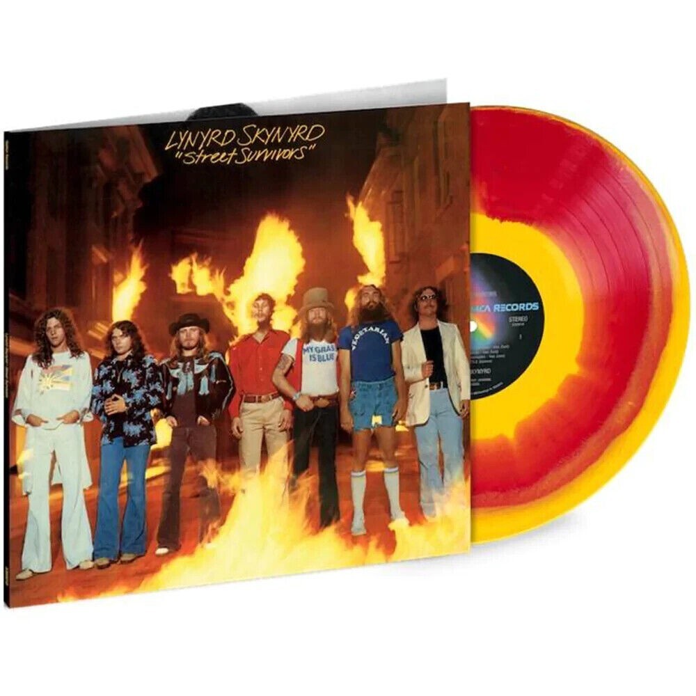 LYNYRD SKYNYRD Street Survivors LP YELLOW/RED COLOR VINYL SEALED