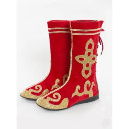 Women Men Chinese Men Mongolian Boots Cosplay Shoes Ethnic Minority Dance Boots - Picture 19 of 27