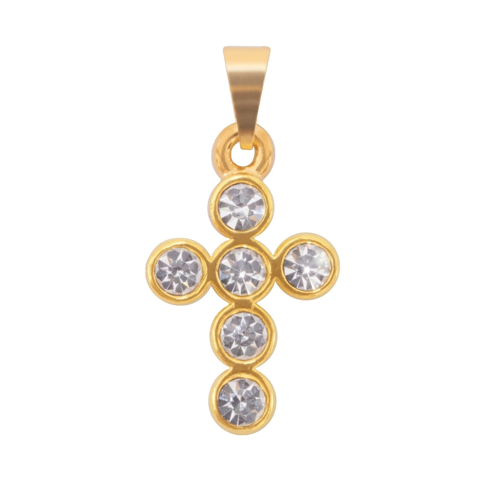 Enchape de oro amarillo piedra Collares y colgantes De moda religiosa