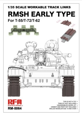 RYEFIELD MODEL RFM RM-5064 1/35 Workable Track RMSH Early Type For T55/T62/T72