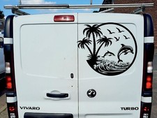 Car Stickers Sailboa Palm Sun Camper Van Wildlife Adventure Caravan Vinyl Decals