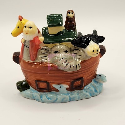 Porcelain Noah's Ark, Collectible, Gel Candle Embed, Animals, Display