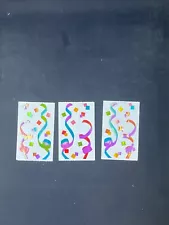 Mrs. Grossman's Sticker Lot of 3 Hologram Foil Mods Sheets Vintage Swirls 1981