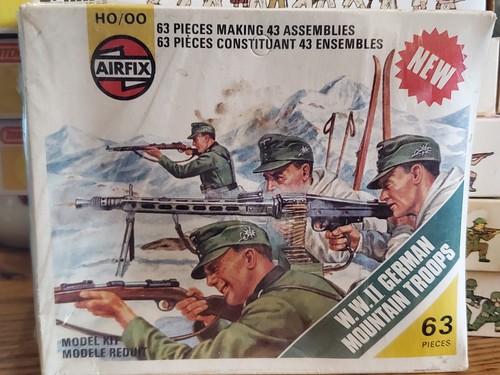 Airfix WWII German Mountain Troops 1:72 Scale HO/OO Sealed Plastic Model Kit '75 - Picture 4 of 4