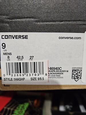 Size 9 - Converse Weapon Invader Mid Black for sale online | eBay