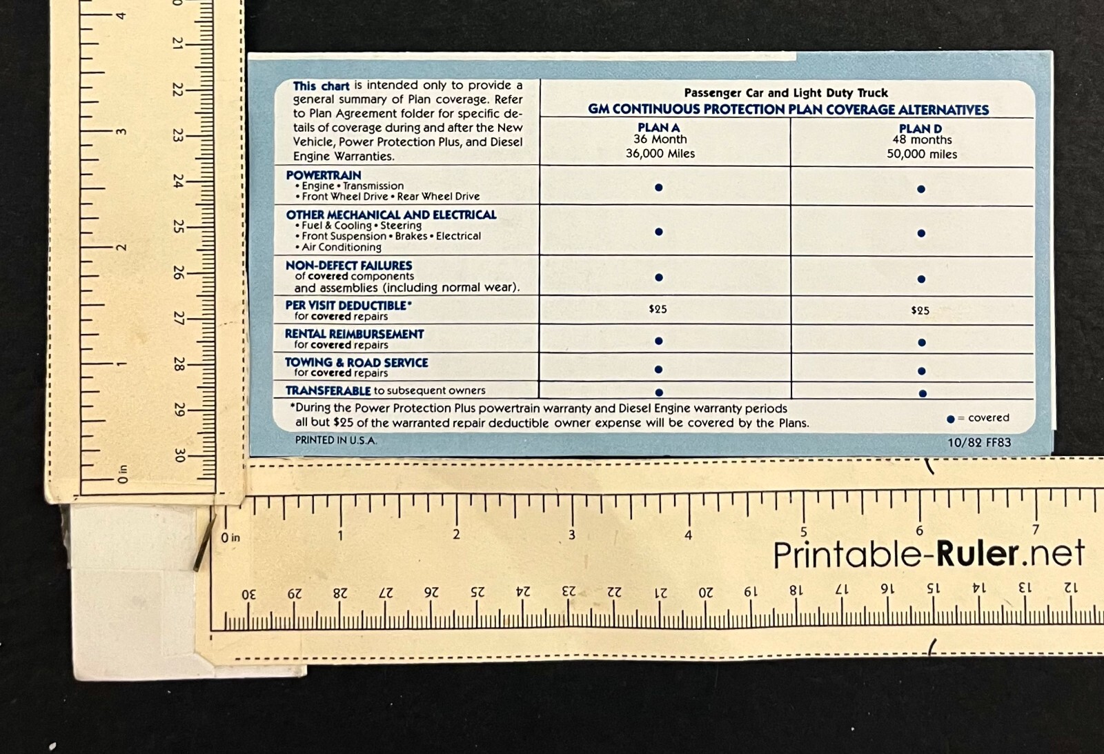1982 General Motors Continuous Protection Plan Info Vintage Insurance ...