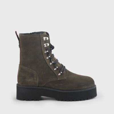 BUFFALO 11601581 MATTIE COW SUEDE KHAKI DAMENSCHUHE