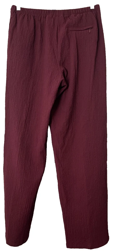 ORVIS Mauve Crepe Straight Leg Rayon Blend Stretch Flowy MD - Image 2 of 4