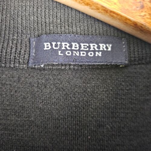 Sudadera Burberry London Para Hombre Pequeña Negra a Cuadros Nova Hombro Cremallera Completa - Imagen 14 de 20