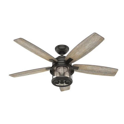 Hunter 52" Coral Bay Outdoor Ceiling Fan w/ LED Light & Remote Rustic Farmhouse - Picture 2 of 12