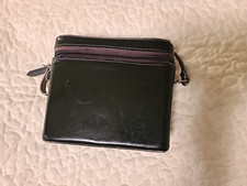 Vintage Leather Camera Case - Black  With Strap  Small Case  Misc/camera