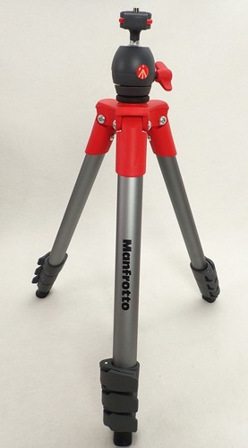 Manfrotto Compact Light Tripod Aluminum 4-stage MKCOMPACTLT-RD - Picture 2 of 8