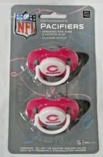NFL Chicago Bears Pacifier set of Pink Color On Card by baby fanatic
