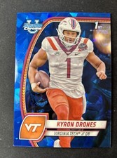 2024 Bowman Chrome University Sapphire Kyron Drones 1st Virginia Tech 
