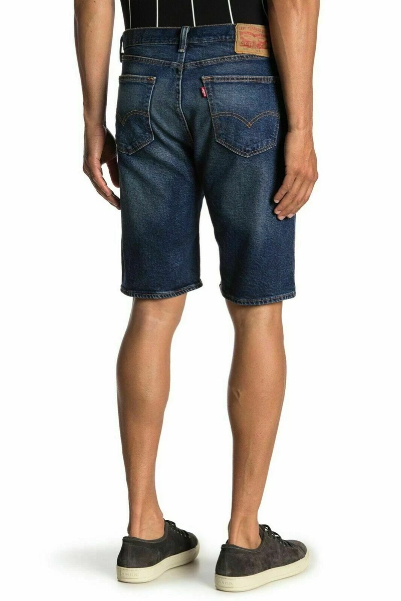 Levis 505 Men s Shorts Regular Fit Dark Denim Levi s Stonewash