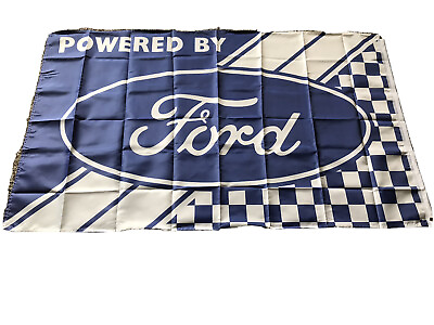 #ad #ad Ford Powered By Ford Flag Banner 3x5 Ft Flag Garage Car Show Wall Gift New $12.99