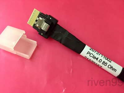 MOLEX SlimSAS SFF-8654 4i PCIe 4.0 Straight Cable, PCI Express 85ohm, 1m (3.3ft)