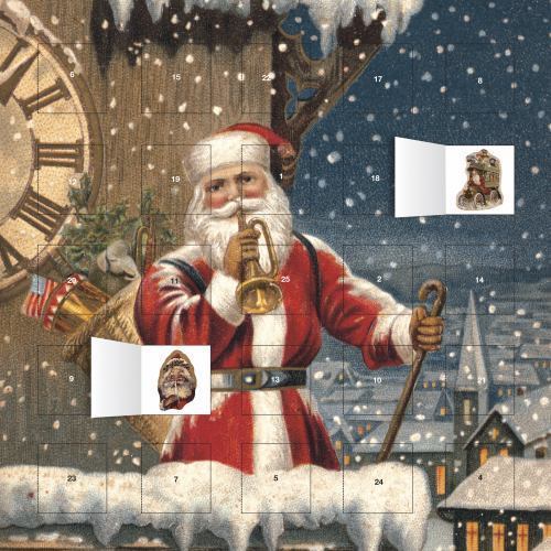 Snowy Santa Claus Advent Calendar (with Stickers) by Flame Tree Studio (2012,...