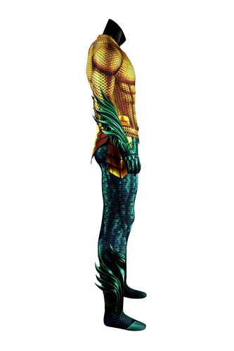 The Aquaman Arthur Curry Cosplay Jumpsuit Costume Outfits Set Halloween - Picture 6 of 27