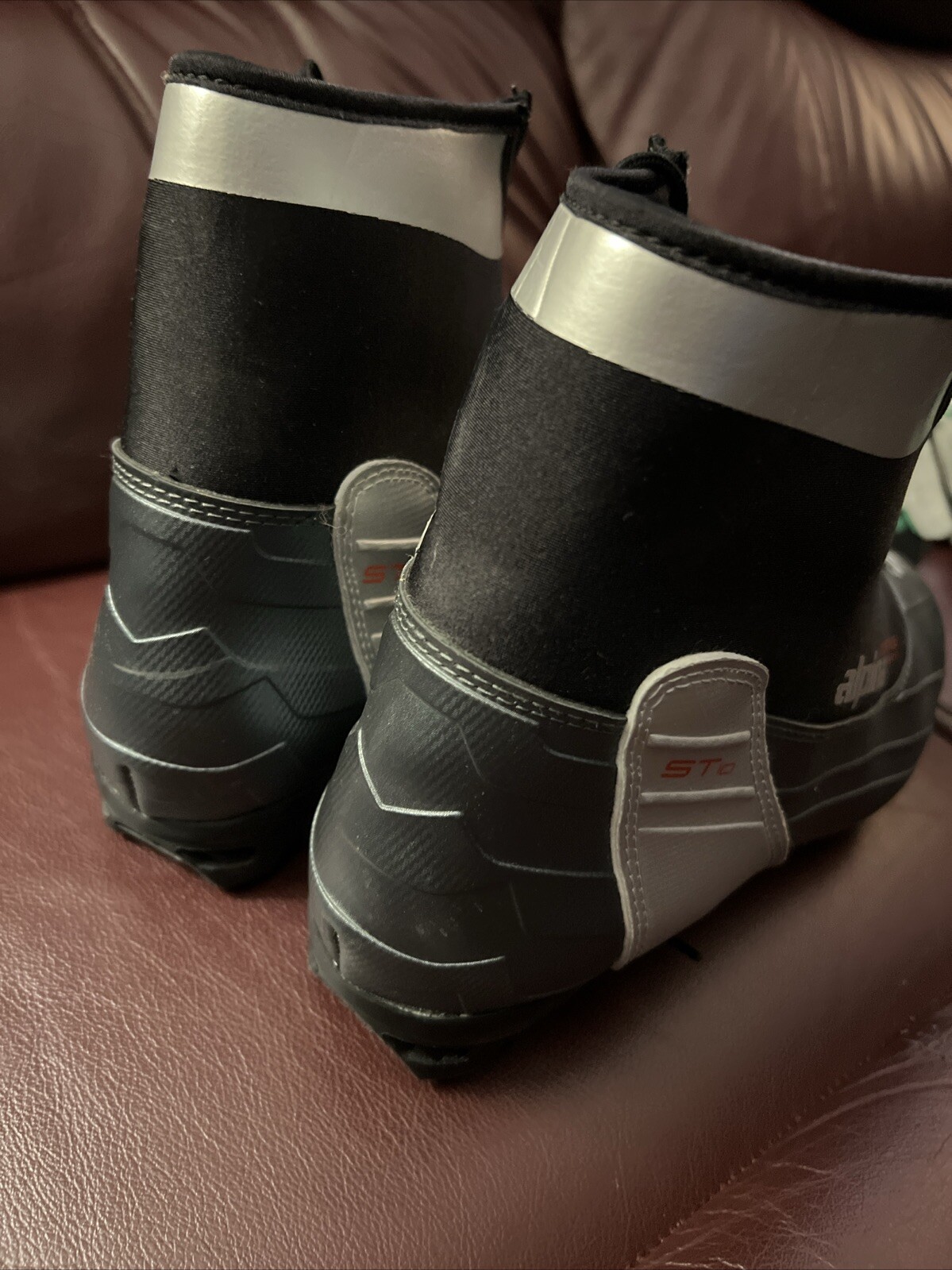 SALOMON Scarponi da sci nordico Alpina uomo ST 10 taglia 45 neri NNN