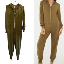 Savage X Fenty Sleep and Shine Relaxed Stretch Loungewear Long Sleeve Jumpsuit S
